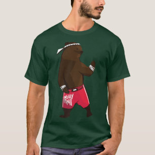 Muay Thai Martial Arts Gifts Bear Fighting Premium T-Shirt