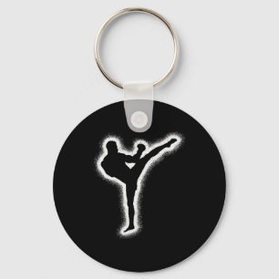 Muay Thai Martial Arts Kickboxer Kids Boys Men Kic Key Ring