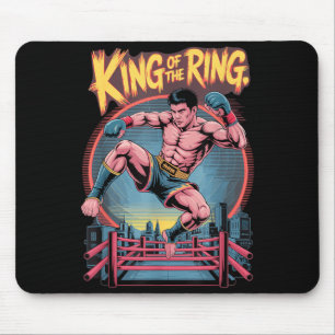Muay Thai Martial Arts Kickboxing King of The Ring Mouse Pad