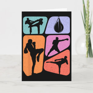 Muay Thai Martial Arts Kids Boys Men Kickboxing  Card