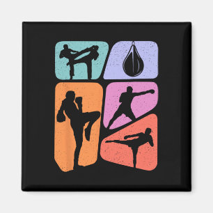 Muay Thai Martial Arts Kids Boys Men Kickboxing Magnet