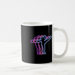 Muay Thai Martial Arts Silhouettes Girls Kickboxin Coffee Mug