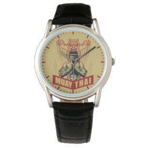 Muay Thai Martial Arts Sleeping Tiger Men's Watch