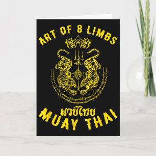 Muay Thai Mens Mma Tiger Street Fight Muay Thai Ki Card