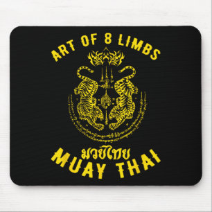 Muay Thai Mens Mma Tiger Street Fight Muay Thai Ki Mouse Pad