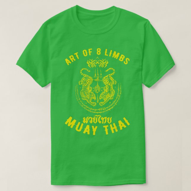 Muay Thai Mens MMA Tiger Street fight Muay Thai Ki T-Shirt (Design Front)
