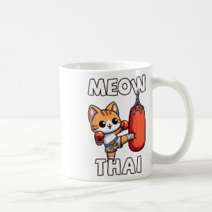 Muay Thai Meow Thai Coffee Mug