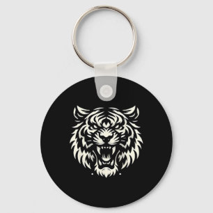 Muay Thai Mma Fight Tattoo Tiger Roar Kickboxing T Key Ring