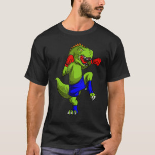 Muay Thai Mma Fighter Rex Mixed Martial Combat Box T-Shirt