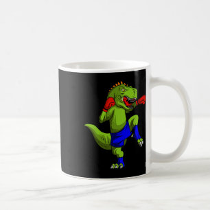 Muay Thai Mma Fighter T-rex Mixed Martial Art Comt Coffee Mug