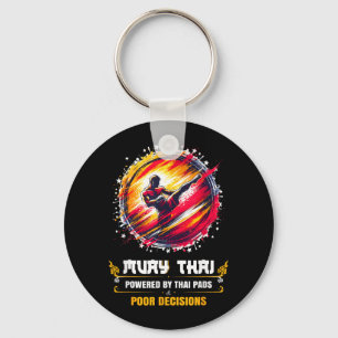 Muay Thai MMA Kickboxing Sarcastic Martial Arts Key Ring