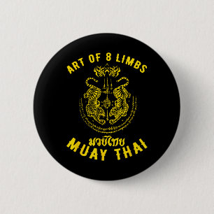 Muay Thai Mma Tiger Art Of 8 Limbs Kickboxing _2 6 Cm Round Badge