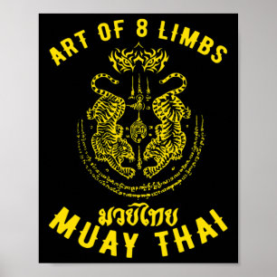 Muay Thai Mma Tiger Eight Leg Kickboxing  Poster
