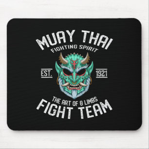 Muay Thai Oni Demon Fight Team - Nak Muay, Kickbox Mouse Pad