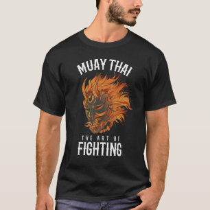 Muay Thai Oni Fighter  Thai Boxing Oni Mask Hannya T-Shirt