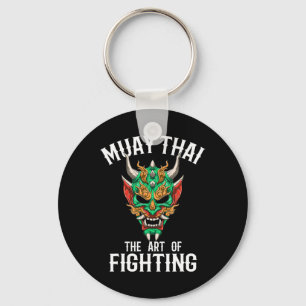 Muay Thai Oni Mask - Thai Boxing And Kickboxing Gi Key Ring