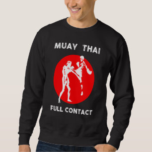 Muay Thai Retro Kickboxing Boxing Sweatshirt