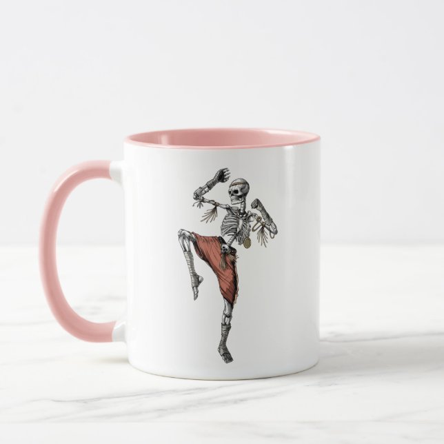 Muay Thai Skeleton Mug (Left)