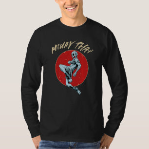 Muay Thai Skeleton Spooky Muay Thai Skeleton T-Shirt