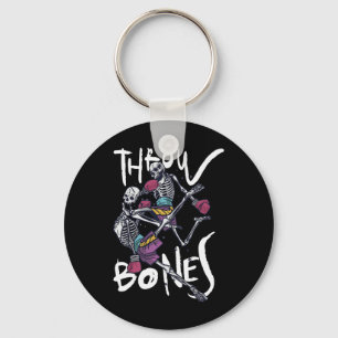 Muay Thai Skeleton - Thai Boxing And Kickboxing  Key Ring