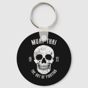 Muay Thai Skull - Thai Boxing And Kickboxing _1 Key Ring