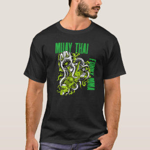 Muay Thai Space Monster Rocket Ship Mma Fight Kick T-Shirt