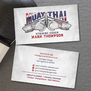 Muay Thai Striking Coach - Business Card