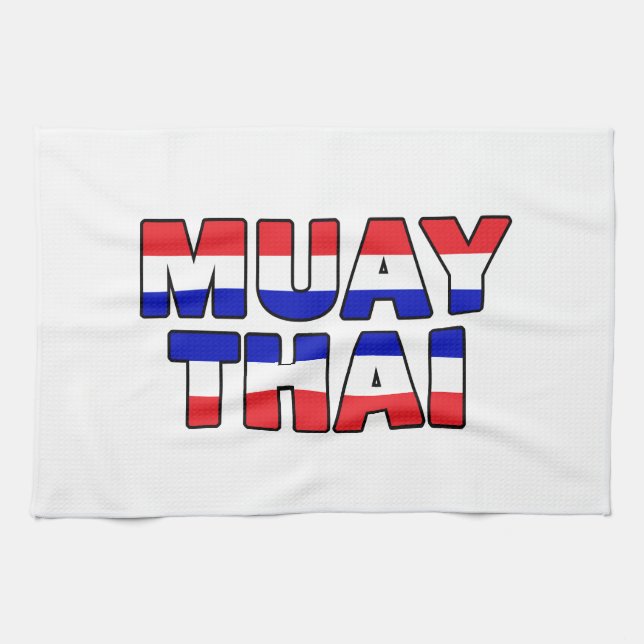 Muay Thai Tea Towel (Horizontal)