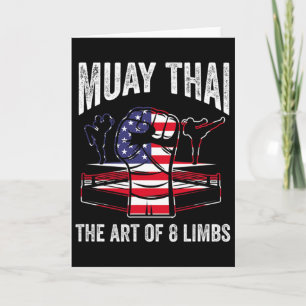 Muay Thai Tha Art Of 8 Limbs Fighter Martial Arts Card