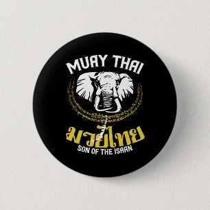 Muay Thai Thai Boxing Elephant Gift Martial Arts 6 Cm Round Badge
