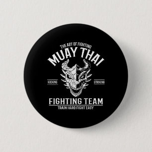 Muay Thai Thai Boxing Kickboxing 6 Cm Round Badge