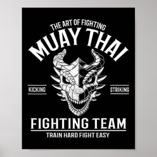 Muay Thai Thai Boxing Kickboxing Poster