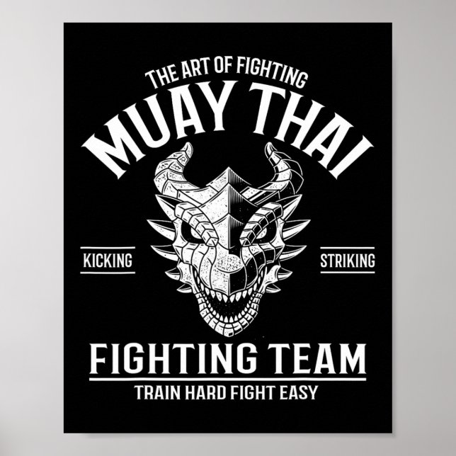 Muay Thai Thai Boxing Kickboxing  Poster (Front)