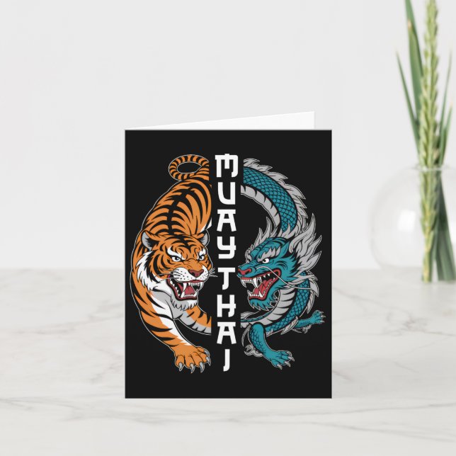 Muay Thai Thailand Boxing Muay Thai Fan Men Women  Card (Front)