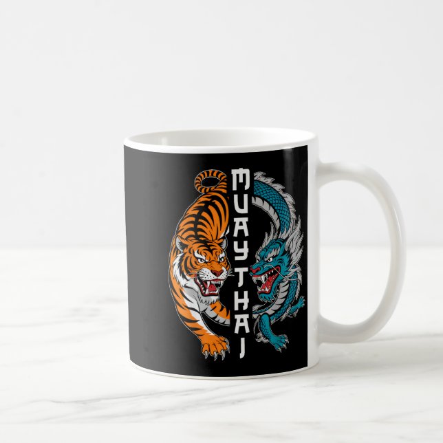 Muay Thai Thailand Boxing Muay Thai Fan Men Women  Coffee Mug (Right)