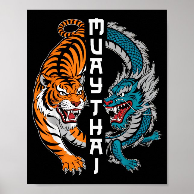 Muay Thai Thailand Boxing Muay Thai Fan Men Women  Poster (Front)