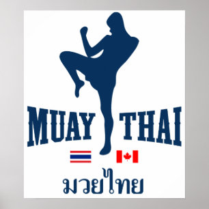 Muay Thai Thailand Canada Poster