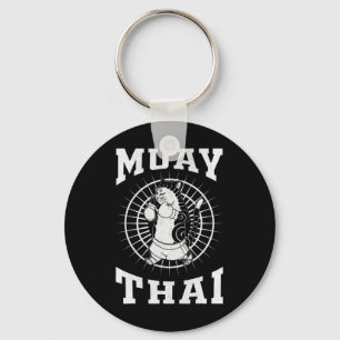 Muay Thai Thailand Fist Ring Knee Fighter Techniqu Key Ring