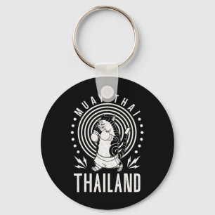 Muay Thai Thailand Fist Ring Knee Fighter Techniqu Key Ring