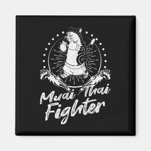 Muay Thai Thailand Fist Ring Knee Fighter Techniqu Magnet