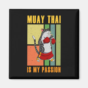 Muay Thai Thailand Fist Ring Knee Fighter Techniqu Magnet