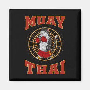 Muay Thai Thailand Fist Ring Knee Fighter Techniqu Magnet