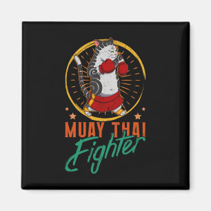 Muay Thai Thailand Fist Ring Knee Fighter Techniqu Magnet