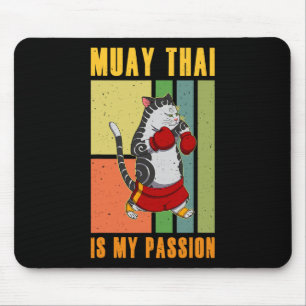 Muay Thai Thailand Fist Ring Knee Fighter Techniqu Mouse Pad