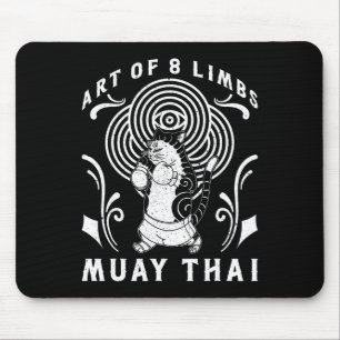 Muay Thai Thailand Fist Ring Knee Fighter Techniqu Mouse Pad