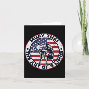 Muay Thai The Art of 8 Limbs Muay Thai Martial Card