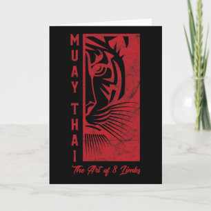Muay Thai Tiger Art Of 8 Limbs Kickboxing Gift Shi Card