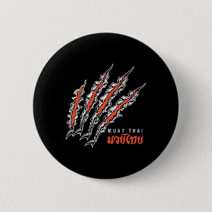 Muay Thai Tiger Claw Mma Street Fight Kickboxing C 6 Cm Round Badge