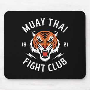 Muay Thai Tiger Fight Kickboxing Fighters Thaiboxi Mouse Pad