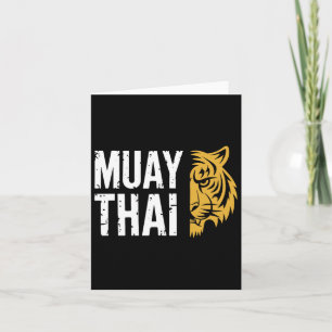 Muay Thai Tiger Martial Arts Fighter  Card